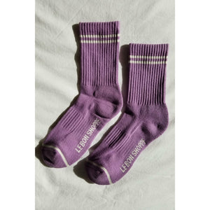 Boyfriend socks - Grape