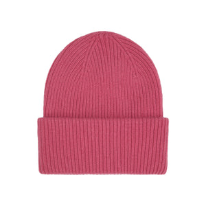 Merino wool hat - Raspberry pink