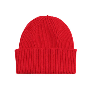 Merino wool hat - Scarlet red