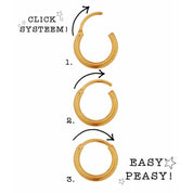 Oorbel - Single iris hoop silver