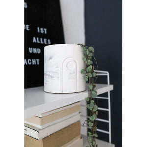 Jane planter white marble