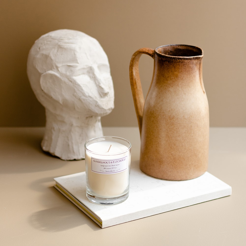 Geurkaars - Sandelhout en patchouli