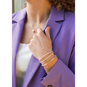 Armband - Total lilac silver