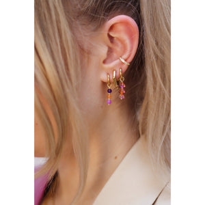 Oorbel - Funky round hoop