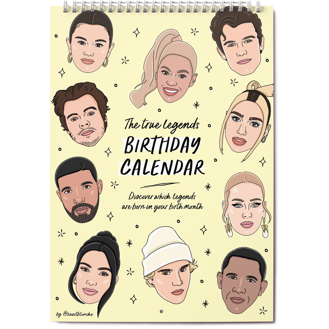 Birthday legends kalender