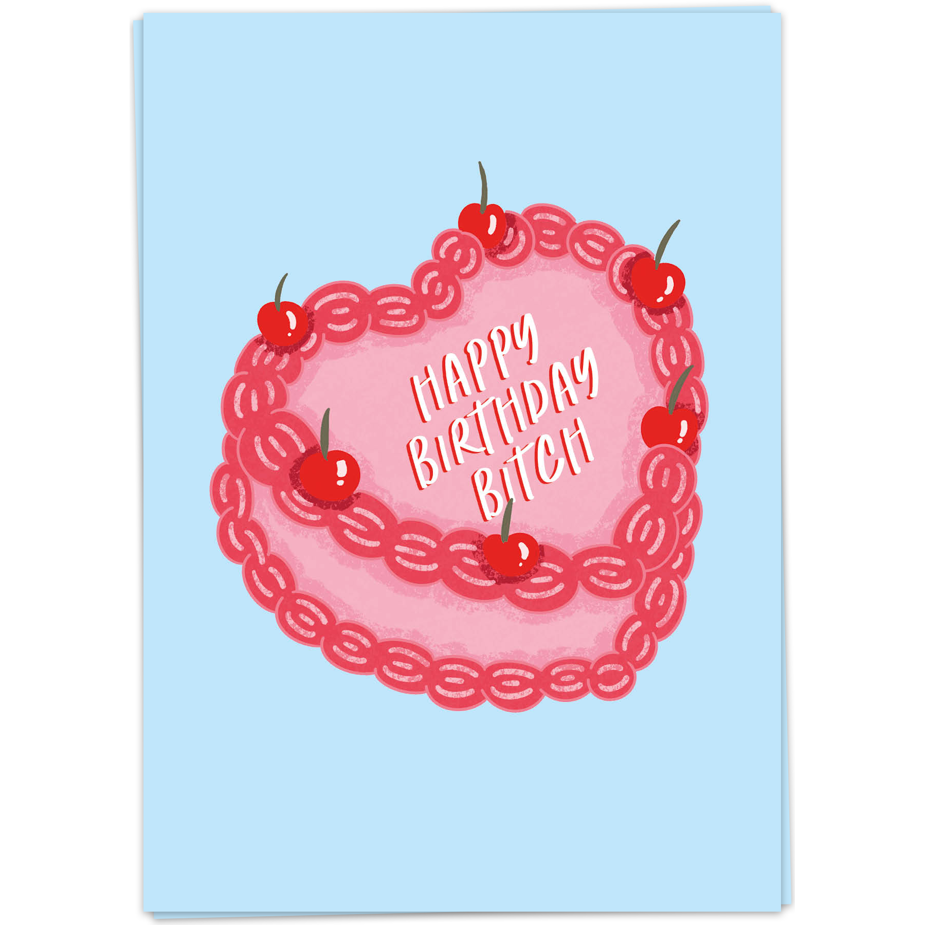 Kaart - Birthday bitch cake
