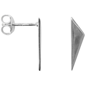 Oorbel - Triangle point silver