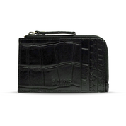 Lola coin purse - black croco