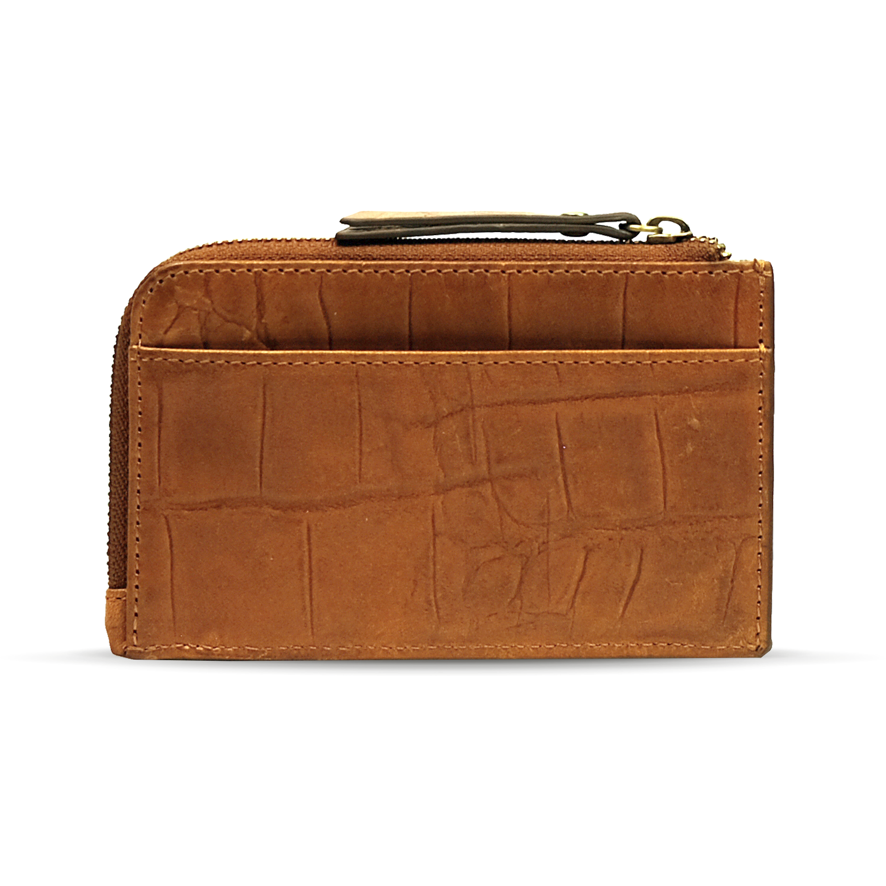 Lola coin purse - cognac croco