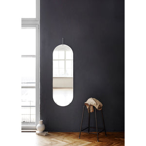 Tall wall mirror chrome