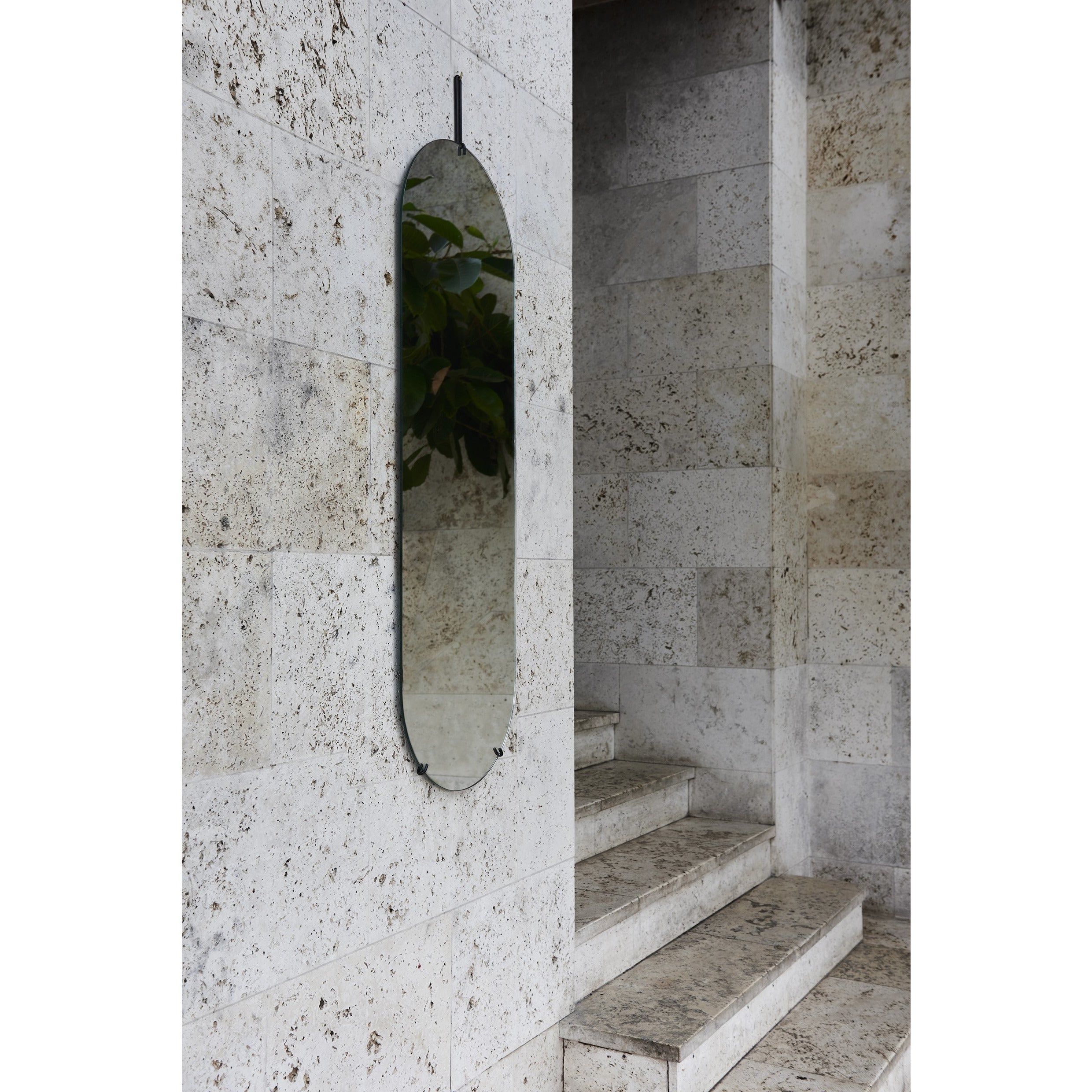 Tall wall mirror black