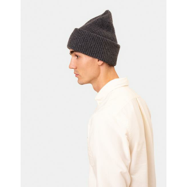 Merino wool hat - Lava grey