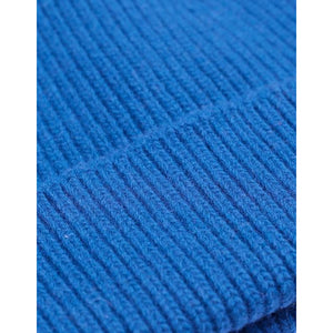 Merino wool hat - Pacific blue