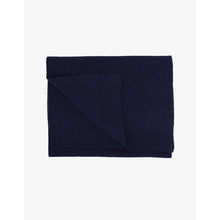 Afbeelding in Gallery-weergave laden, Merino wool scarf - Navy blue
