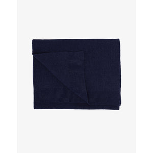 Merino wool scarf - Navy blue