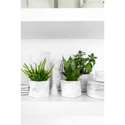Mare planter medium white marble