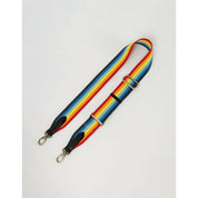 Rainbow webbing strap - black and white