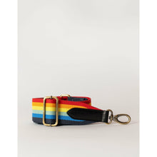 Afbeelding in Gallery-weergave laden, Rainbow webbing strap - black and white
