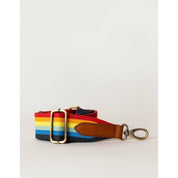 Rainbow webbing strap - black and white