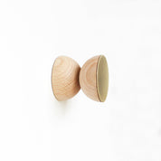 Geometric wood & brass hook