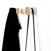 Geometric wood & brass hook