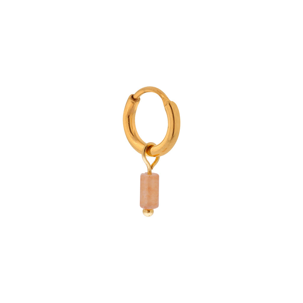 Oorbel - Single small orange tube