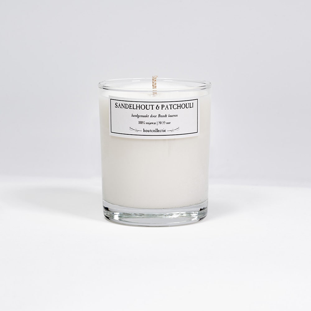 Geurkaars - Sandelhout en patchouli