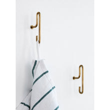 Afbeelding in Gallery-weergave laden, Wall hook - brass small (set)
