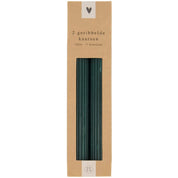 2 geribbelde kaarsen in een doosje - verschillende kleuren