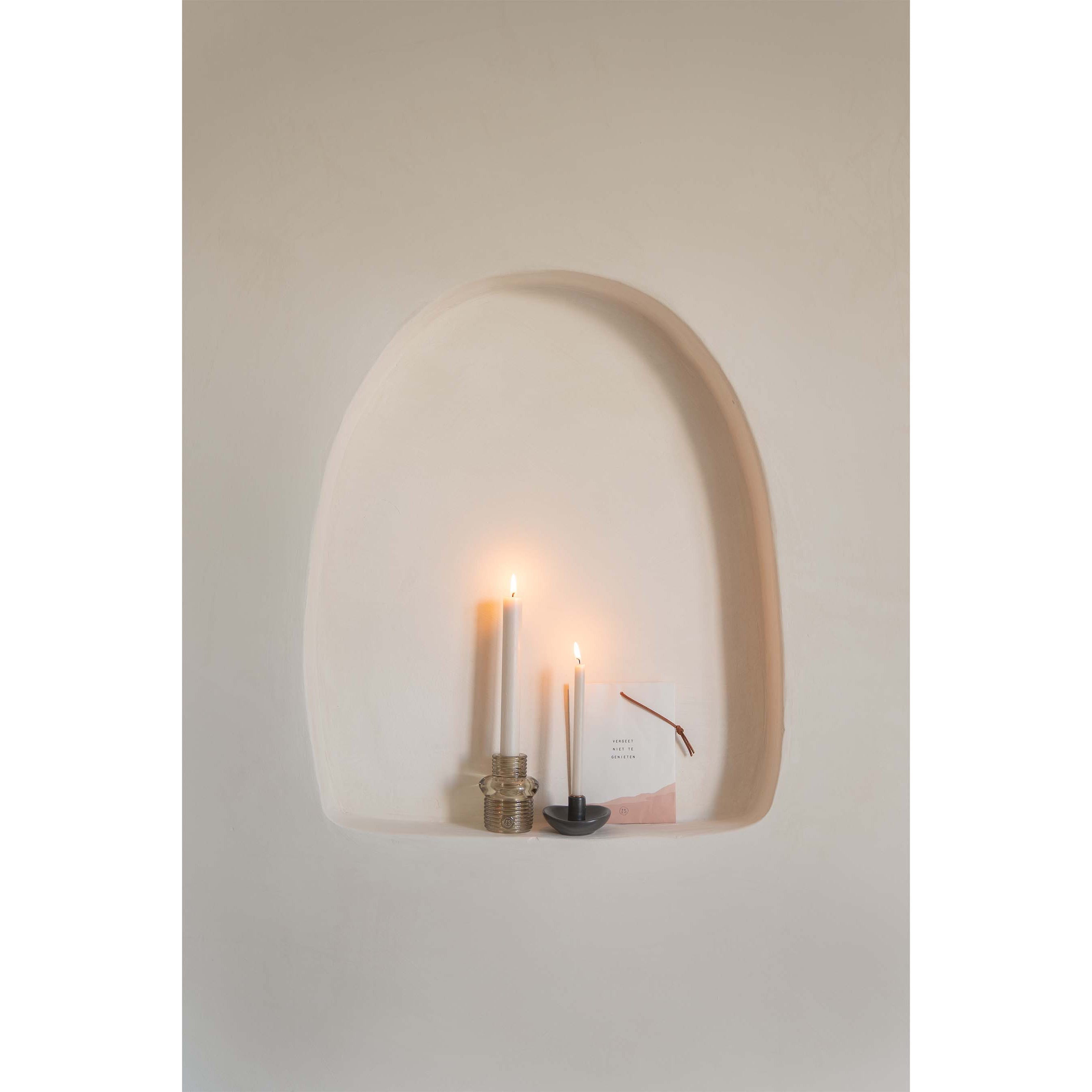 Doosje met 10 smalle kaarsen - verschillende kleuren