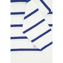 Afbeelding in Gallery-weergave laden, Fijngebreide trui - off white/kobaltblauw
