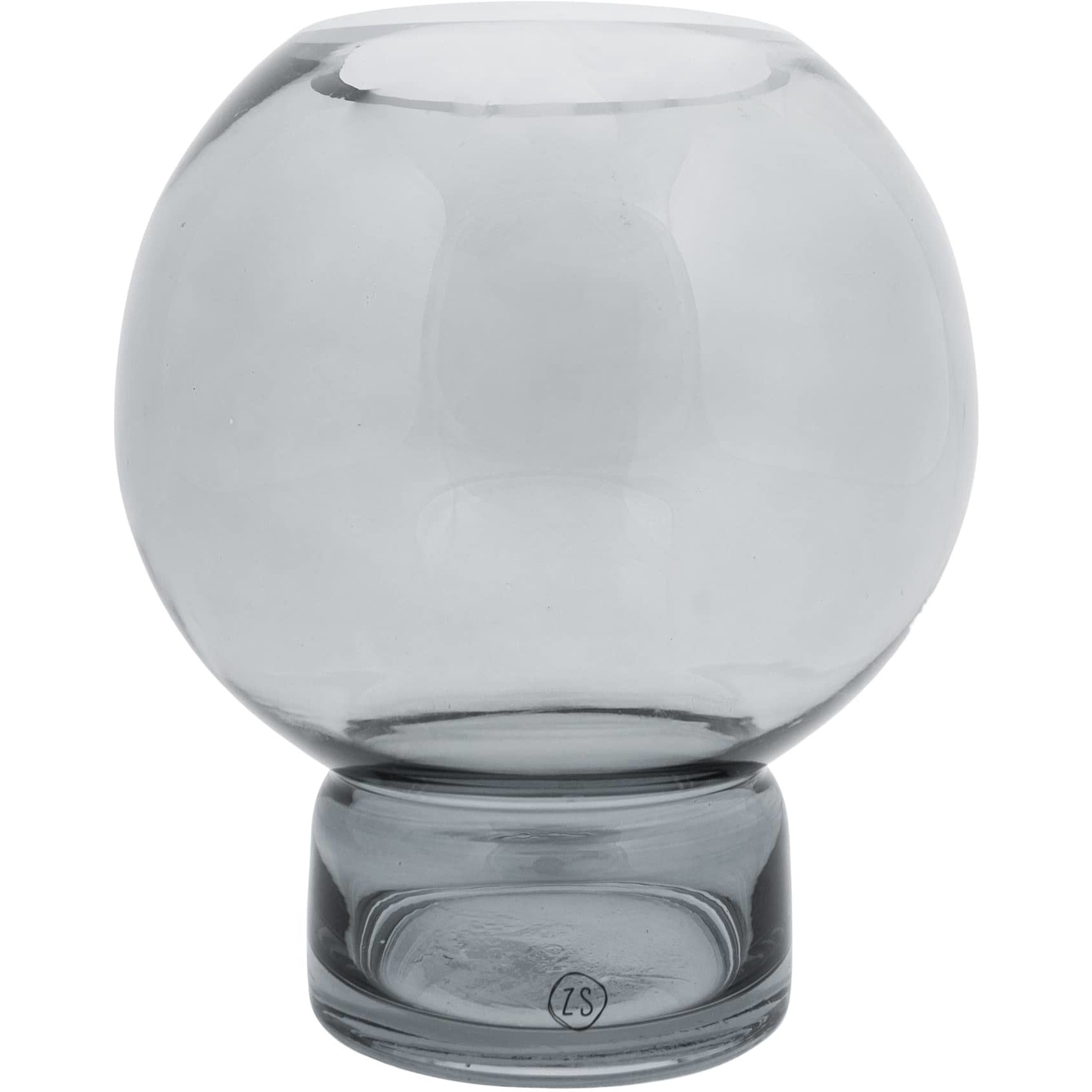 Glazen bolvaas - Grafietgrijs