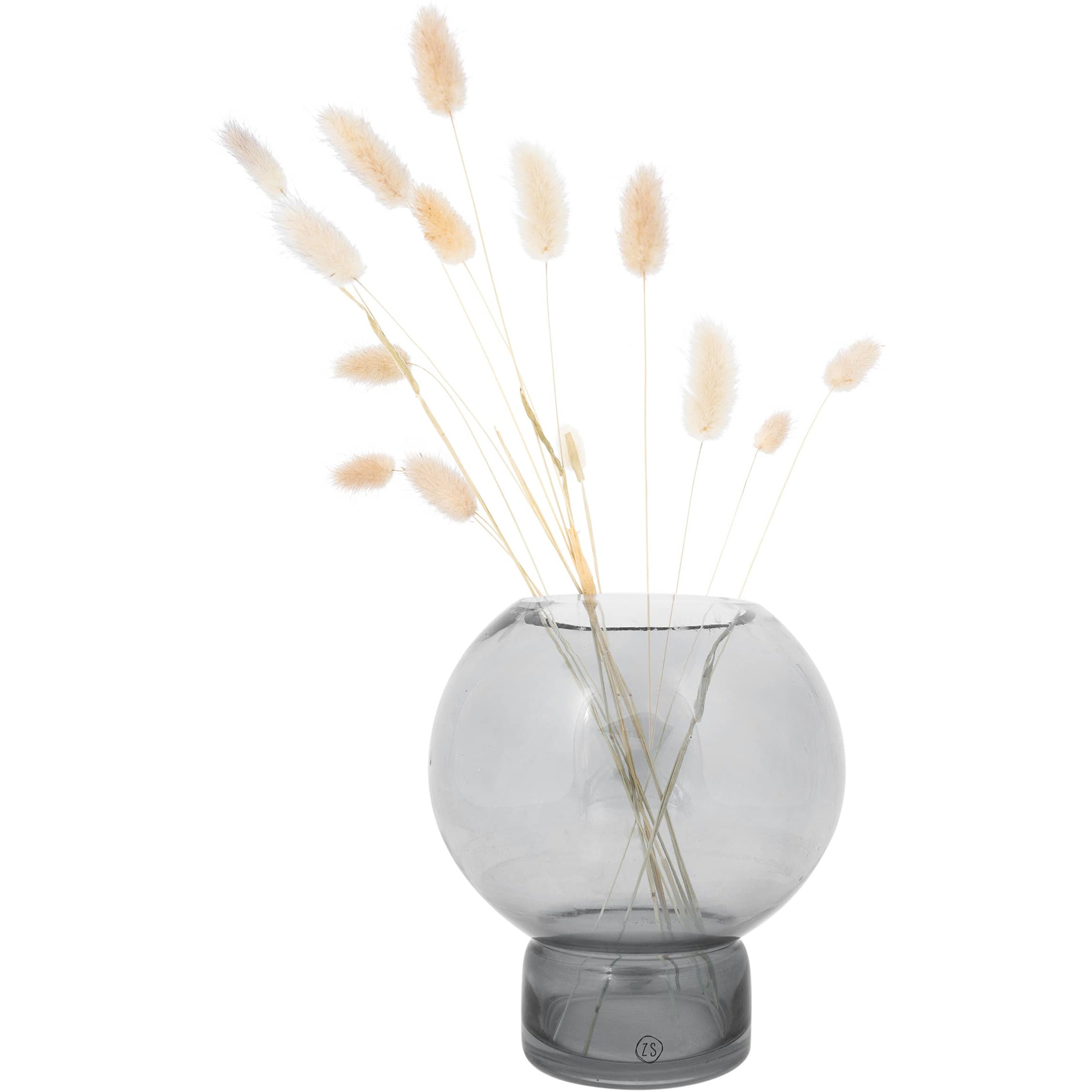 Glazen bolvaas - Grafietgrijs