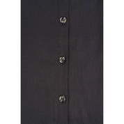 Hippe rok met knopen - Grafietgrijs