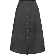 Hippe rok met knopen - Grafietgrijs