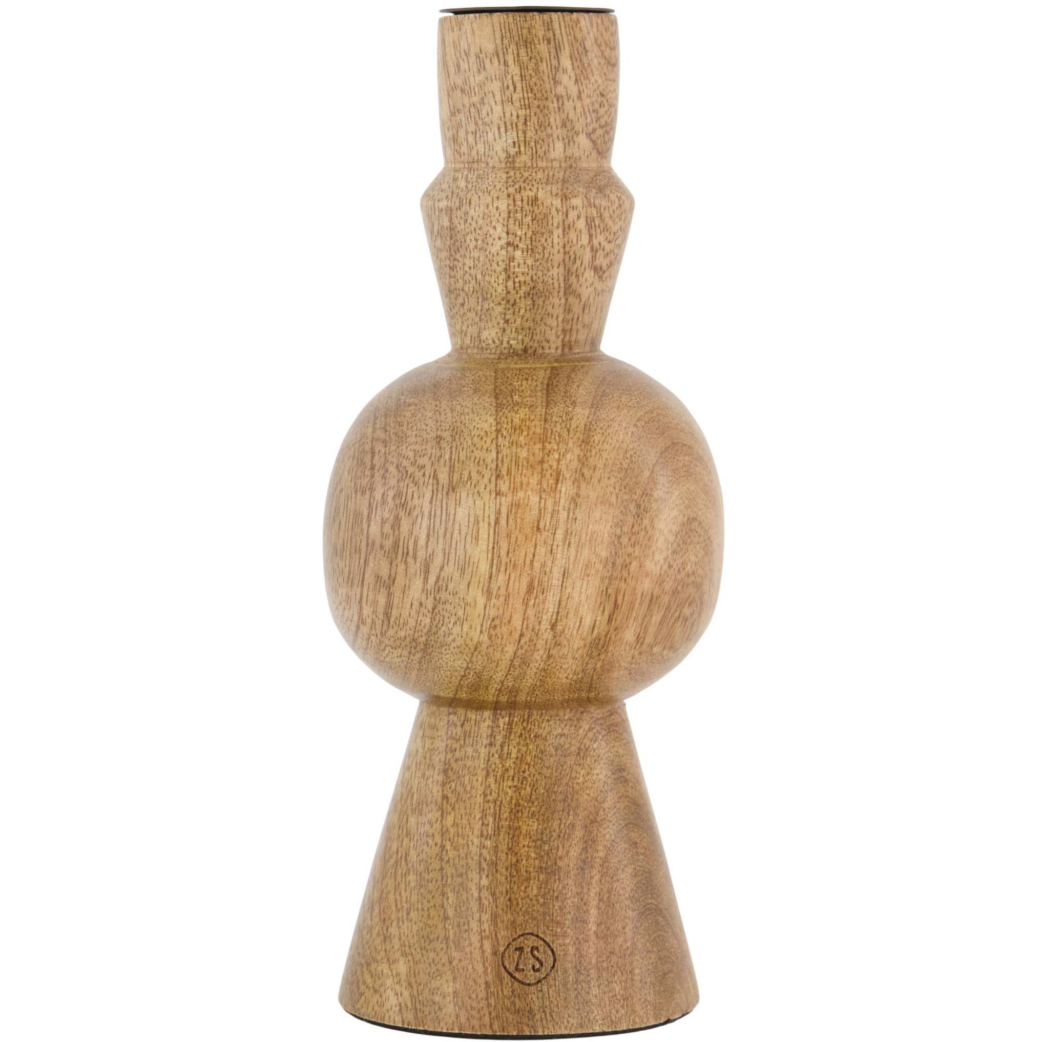 Houten kandelaar - Naturel (3 formaten)