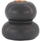 Keramieken kandelaar bol - Antraciet