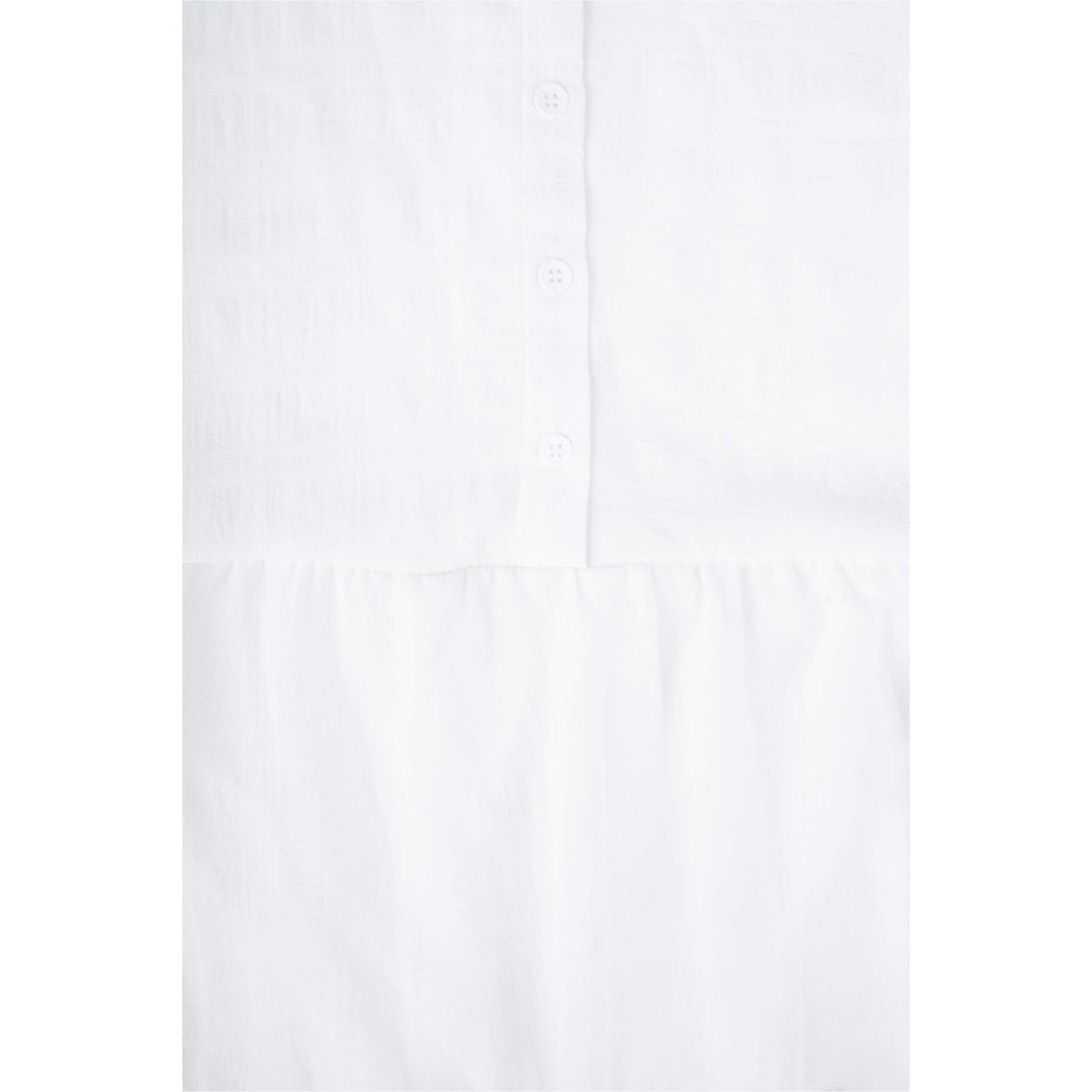 Korte strokenjurk - off white