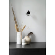 Ribbelvaas keramiek - wit