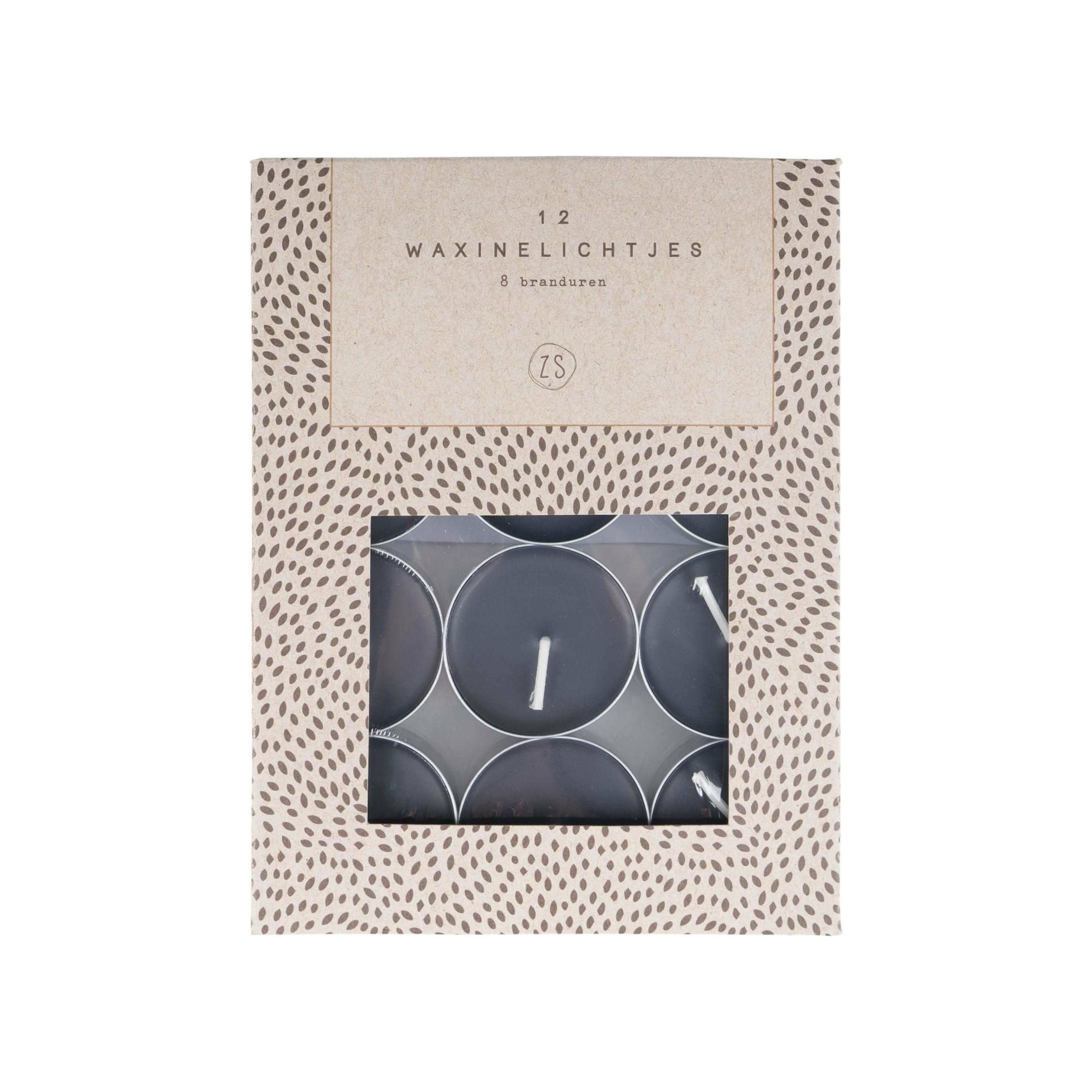 Set van 12 waxinelichtjes