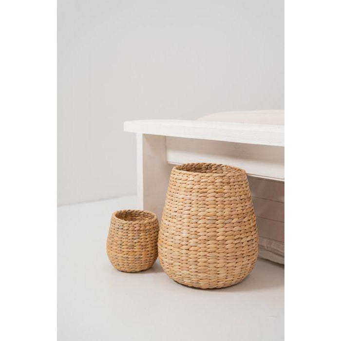 Stoergevlochten mandje waterhyacint