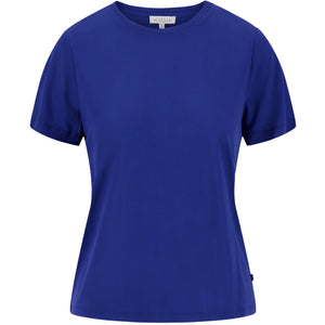 T-shirt met ronde hals - kobaltblauw
