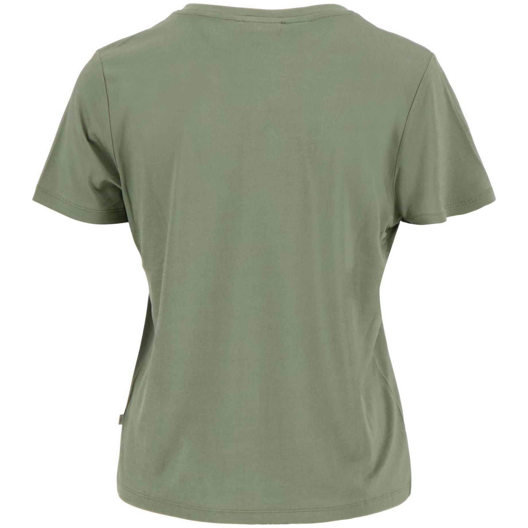T-shirt met ronde hals olijfgroen
