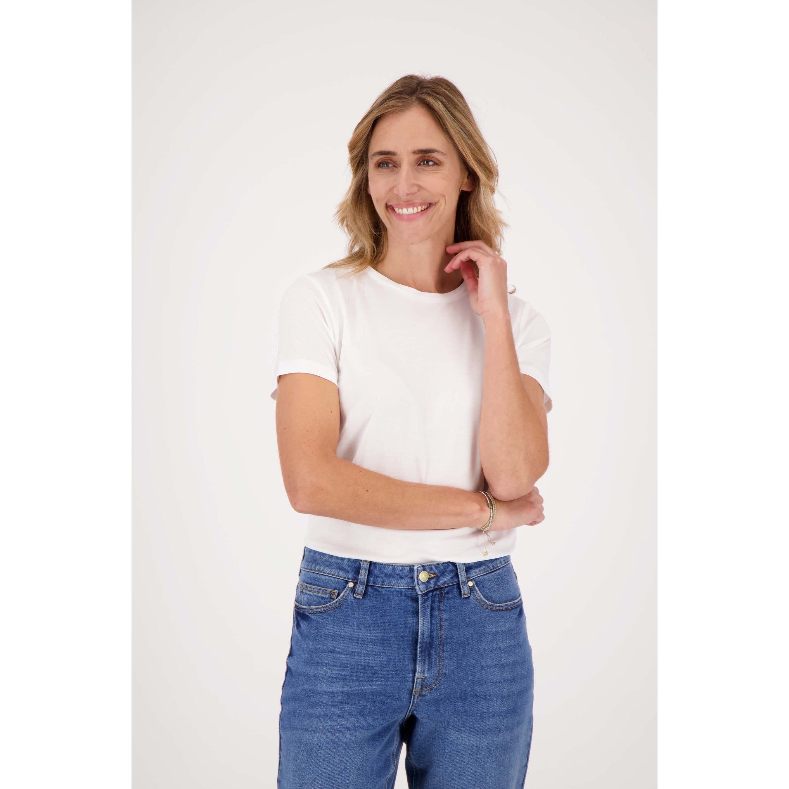 T-shirt met ronde hals - wit
