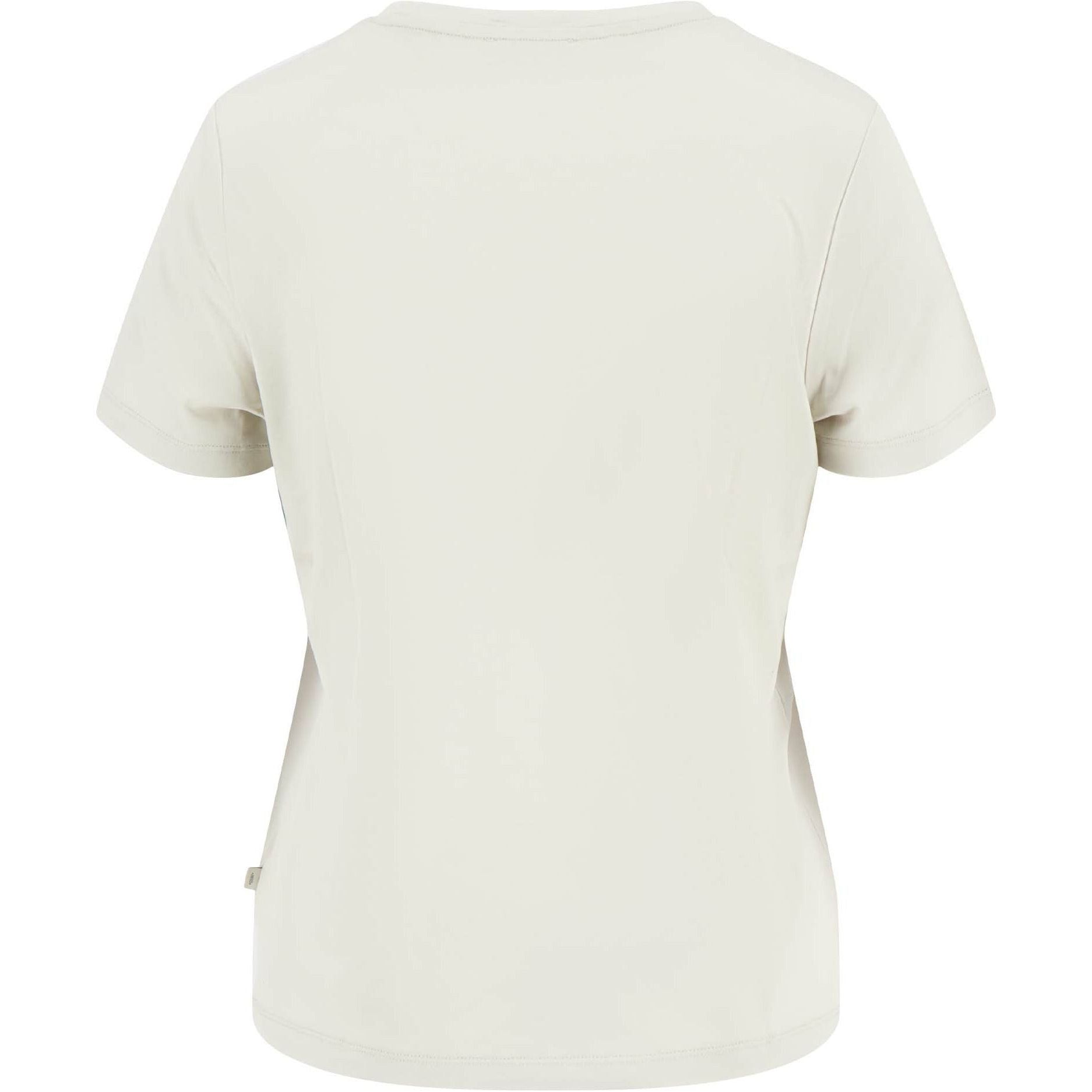 T-shirt met ronde hals zand