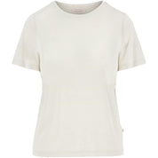 T-shirt met ronde hals zand