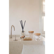 Voorraadpot met houten dekseltje M - Zorg goed voor jezelf