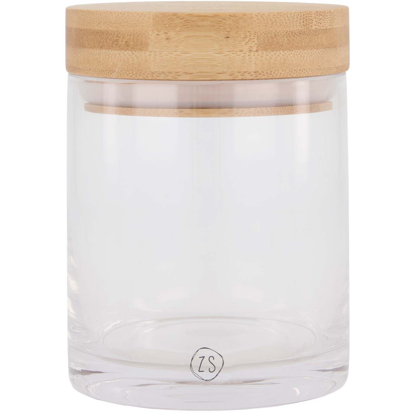 Voorraadpot met houten dekseltje M - Zorg goed voor jezelf