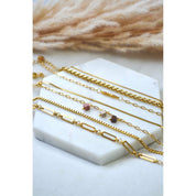 Armband - Cube bracelet gold