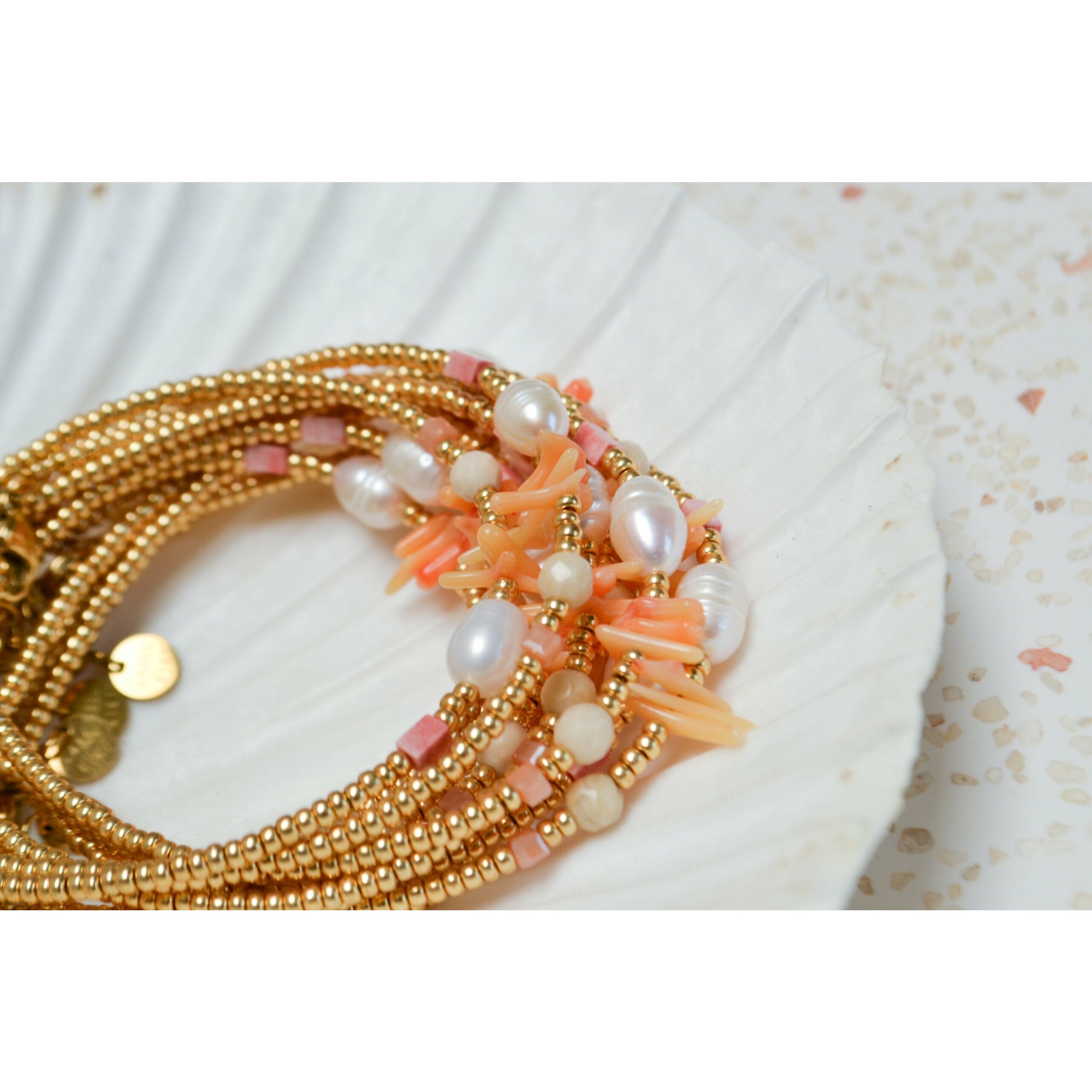 Armband - Coral beach